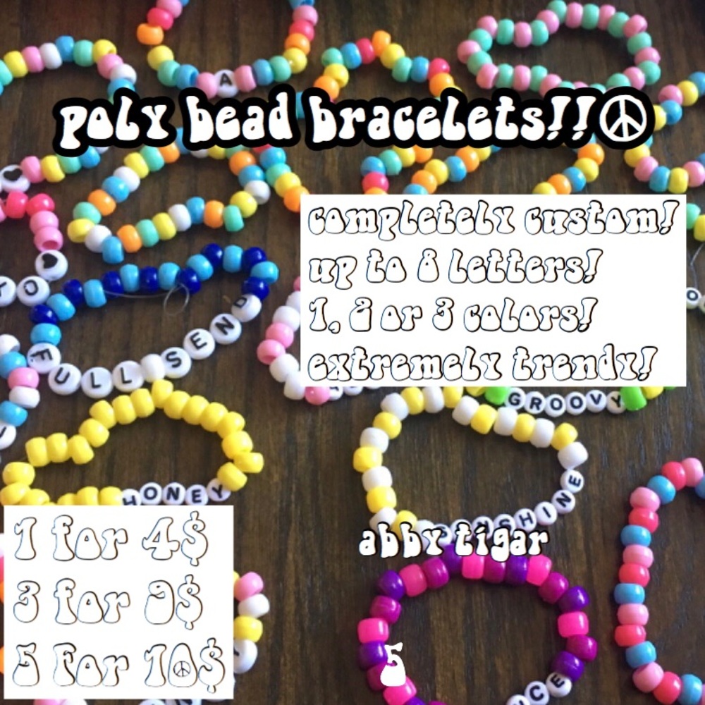 VSCO Friendship Style Bracelets Poly Beads